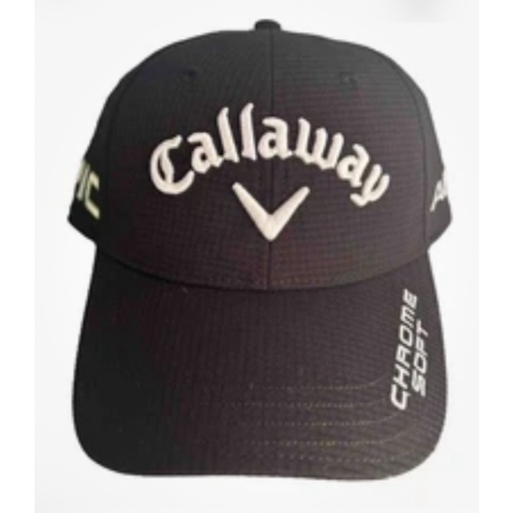 Callaway Golf Tour Authentic Adjustable Hat Black Epic Odyssey Chrome Soft NEW